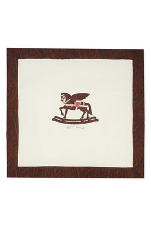 white cotton blanket ETRO KIDS | GX0540Z3186101MA